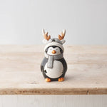 Laden Sie das Bild in den Galerie-Viewer, Penguin W/Antlers, 13.5cm
