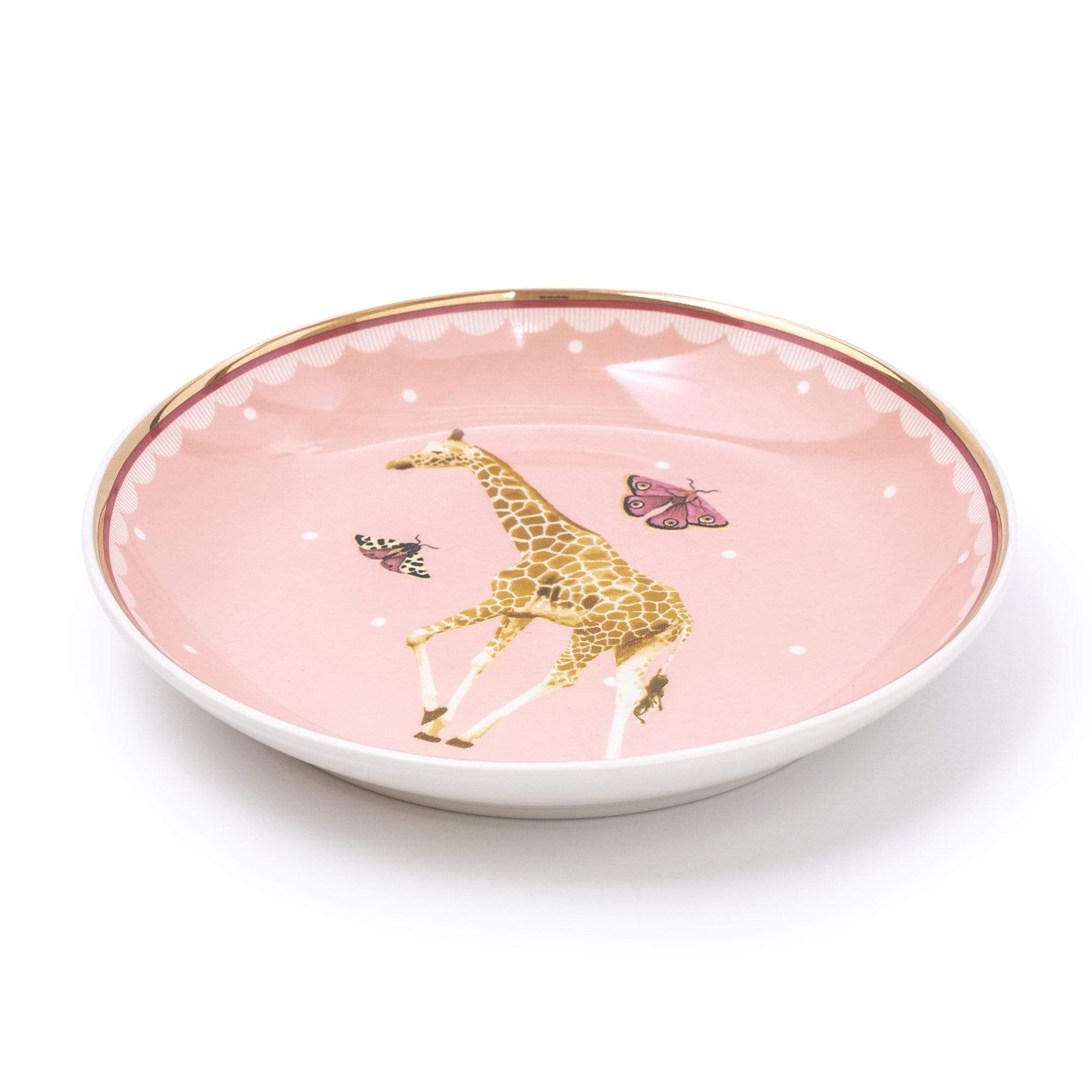 Giraffe Pink Trinket Dish