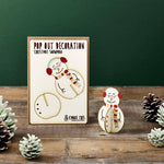 Laden Sie das Bild in den Galerie-Viewer, Pop Out Standing Snowman Christmas Card
