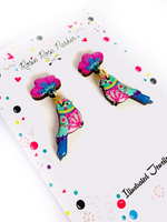 Carica l&#39;immagine nel visualizzatore di Gallery, Summer bird nature earring pretty dangle earrings by Rosie Rose Parker
